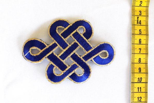 DARK BLUE ORNAMENT Applikation